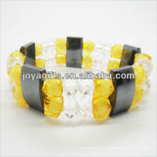 01B5004-1 / nuevos productos para 2013 / hematita spacer pulsera brazaletes / brazaletes de hematita